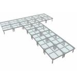 750kg/sqm Acrylic Event Glass Stage Aluminum Stage Platform for sale