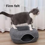 Felt Cat Nest Square Tunnel Cat Nest Cat Pet Toy Furniture Cat Bed Warmers Outdoor Cat Cage Cabin for sale