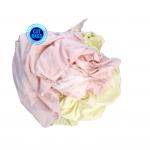 10kg 25kg Used Cotton Light Color Mixed Printed T Shirt Rags Industrial Cleaning Wiping Rags trapo industrial for sale