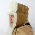 Trooper Style Earflap Military Winter Hat , Girs Adults Toscana Ushanka Fur Hat for sale