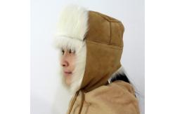 China Trooper Style Earflap Military Winter Hat , Girs Adults Toscana Ushanka Fur Hat supplier