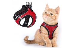 China Extra Small Kitten Harness With Reflective Strips For Walking Escape Proof supplier