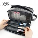 Factory Price Custom Pure Color Promotional Zipper Canvas Cosmetic Bag for sale