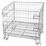 Long Folding 4.8mm Wire Mesh Storage Containers Steel Metal Box Warehouse for sale