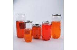 China 250ml 330ml 650ml Clear Soft Drink PET Beverage Can With Easy Open Lid supplier