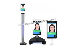 China 8 Inch LCD 150cm IP65 Face Recognition Body Temperature Scanner supplier