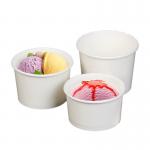 Customized Cheap Disposable Paper Ice Cream Cup Fruits Take Away Biodegradable 12 Oz Disposable Bowls for sale