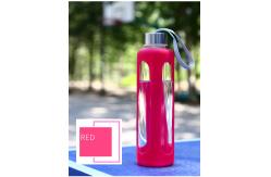 China Safe Leak Proof Reusable Water Bottles Eco Friendly With Silicone Sleeve supplier