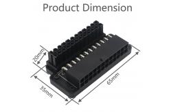 China ATX 24Pin Female To 24pin Male 90 Degree Power Adapter supplier