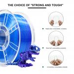 3D Printer Silk Dual Color Purple Blue PLA+ Filament 1.75mm Strong Toughness for 3d Printing Filament for sale