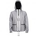 Safety Light Men'S 3m Reflective Jacket Fashion Zipper Up With Deep Pockets for sale