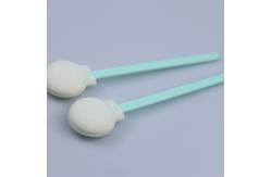 China Round Foam Head Solvent Gun Cleaning Cotton Swabs For Printer Head Clean supplier