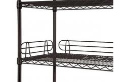 China 24 Deep Modular Wire Shelving Rack With Wheels , Chrome Wire Storage Shelves supplier