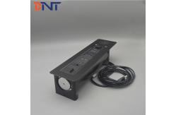 China Wireless charger hidden table media socket/motorized flip up socket outlet supplier