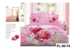 China 3D Reactive Printed Sheet Set Cotton Bedding Set supplier