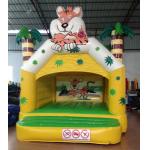 Small Inflatable Tiger Bounce Forest Jungle Tiger Modeling Inflatable Jump House For Children Under 8 Years for sale