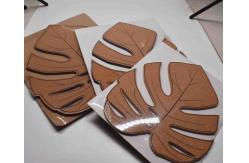 China Personalized  Decorative Cork Board Monstera Leaf Durable supplier