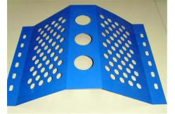 China Single Peak 300mm Width Windbreak Fence Panels For Construction Site supplier