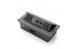 China Power And Netphone Integrated Desk Mounted Power Sockets For Conference supplier