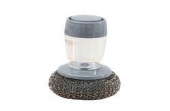 China Stainless Steel Sponges Wool Scrubbers With Soap Dispenser supplier