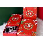 Santa Claus Christmas Gift Box custom packaging box New Year Party Candy Chocolate Packaging Bag Red Kids DIY Favors Box for sale