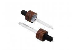 China Pipette Glass Dropper With Different Lenghts Bamboo Dropper Caps For Bottles supplier