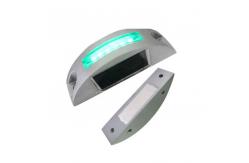 China Road Traffic Equipment Solar Flashing Light Road Stud 123*45mm with IP68 Certificate supplier