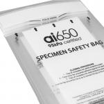 LDPE Hospital Clinic Biohazard Specimen Transport Bags With Document Pouch for sale
