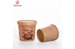 China Customized SGS Disposable Paper Containers for Hot Soup supplier