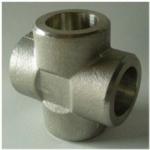 Cross Tee Forged Steel Fittings, ASTM B564 Nickel Alloy flangeolet , weldolet , reduce tee , elbow , cap , tee for sale