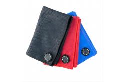 China Soft Microfiber Ployester Golf Towel Digital Printed With Custom Logo Waffle Towel supplier