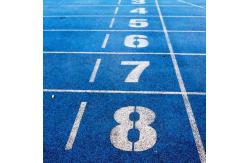 China Environmentally Eco Sports Flooring Recycled Spray Coat System  IAAF supplier