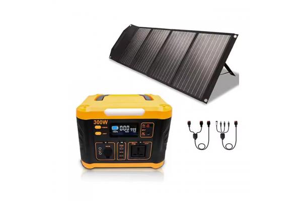 Portable 300W Backup Battery Bank Solar Power Station Mini Powerstations