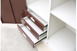 China Easy Install Lightweight RAL Color Metal Wardrobe Closets supplier