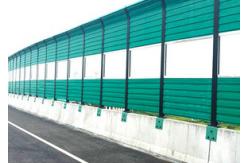 China City Bridge Highway Sound Barrier Fiberglass Noise Barrier With Transparent PV supplier