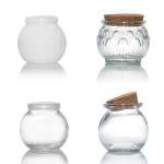 Wide Mouth Yogurt Glass Pudding Jars With Lids 100ml 150ml for sale