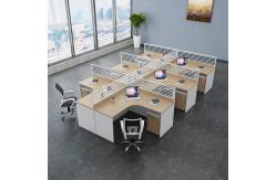 China 2 4 6 Person Modern Office Workstations Desk Aluminum Profile Fabric Material supplier