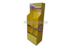 China Yellow Recyclable Cardboard Stand Up Display Personalized Lightduty Weight supplier