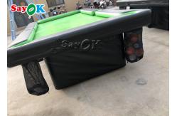 China Inflatable Bowling Game 0.9mm PVC Air Sealed Inflatable Pool Table With Stand supplier
