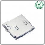 Phone Pos Mini Sd Card Connector , 9pin 1.85H TF Push Push Memory Card Connector for sale