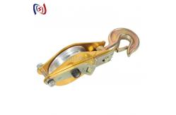China 10kn Nylon Sheave Rope Pulley Blocks Transmission Line Stringing Tools supplier