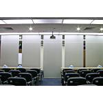 Soundproof Leather Surface Sliding Partition Walls for Conference Hall / Movable Wall Dividers for sale