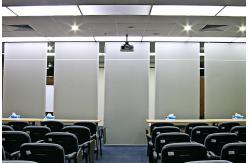 China Soundproof Leather Surface Sliding Partition Walls for Conference Hall / Movable Wall Dividers supplier