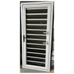 Aluminum Glass Shutter Door Openable Plantation Louver Ventilation Grille Door and Window for sale