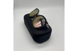 China PE Generous Metal Eyeglass Case Nylon Resist Compression Glasses Box supplier