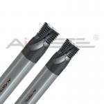 1/2 Carbide Thread Milling Cutter Customized Coolant Through End Mill Rc 3/8 for sale