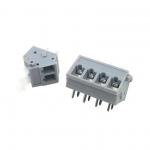 PCB Screwless Spring Wire Terminal Block HQ243-5.0mm Pitch for sale