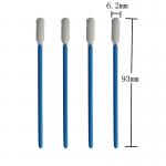 93mm Lint Free Industrial Foam Cleaning Swabs Sticks Blue Handle for sale