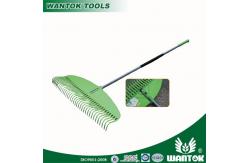 China Telescopic Aluminium Handle Plastic Garden Rake for Easy Leaf and Debris Collection supplier