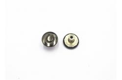 China Fancy Shiny Gold Metal Clothing Buttons With Customized Engraved Logo supplier